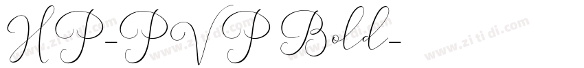 HP-PVP Bold字体转换
